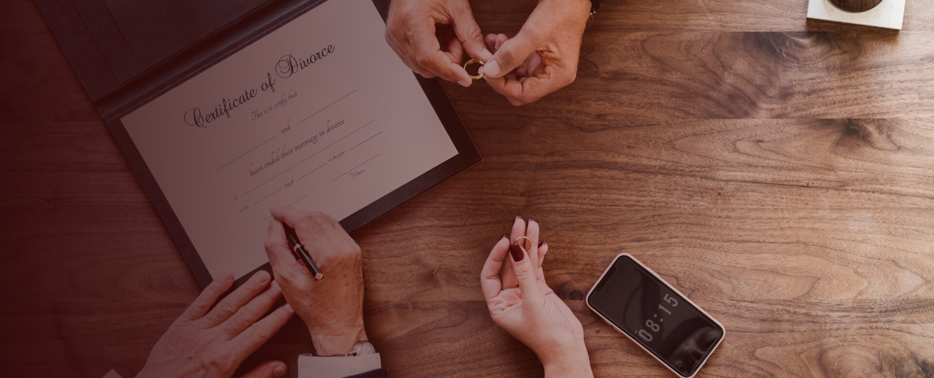 couple meeting with a divorce lawyer